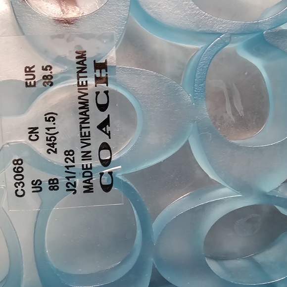 Coach Ulyssa Rubber slide size 8 - Picture 4 of 6